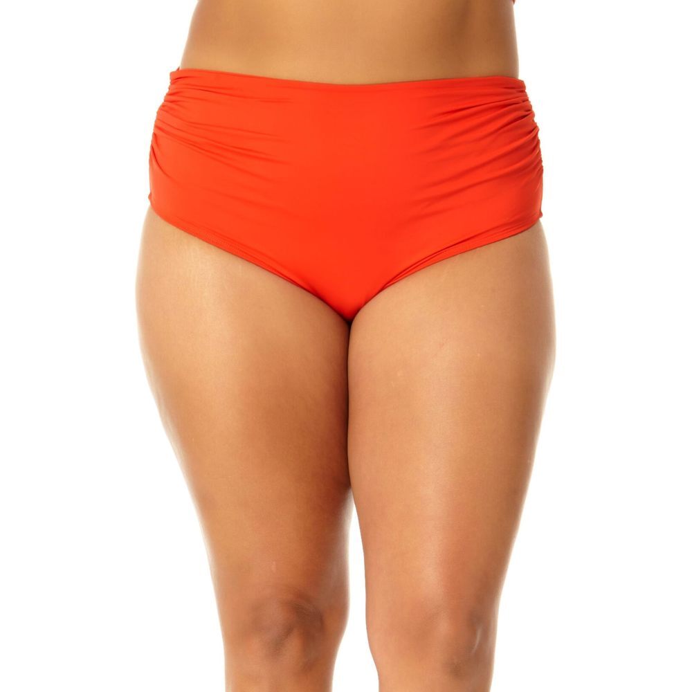 Convertible High Waist Shirred Swim Bottom 20W